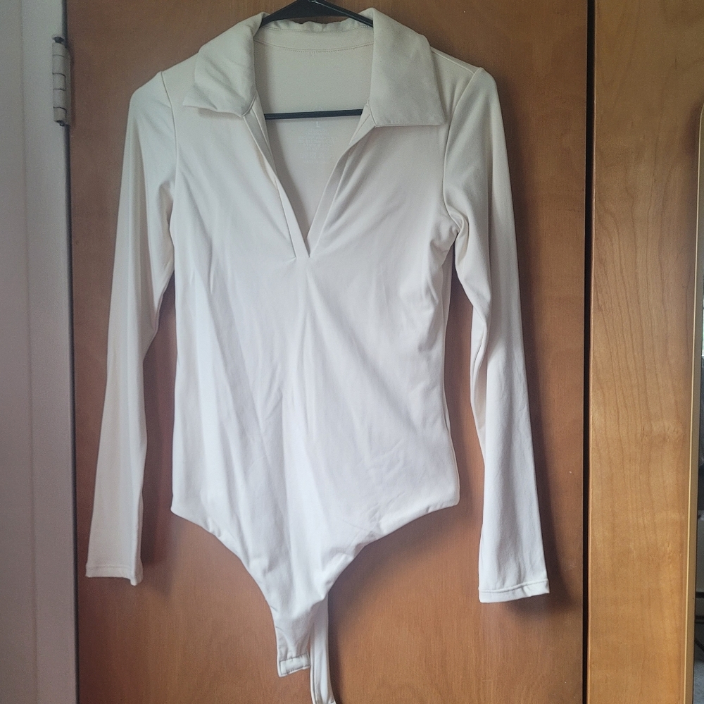 Klassy network collar deep vneck bramisuit